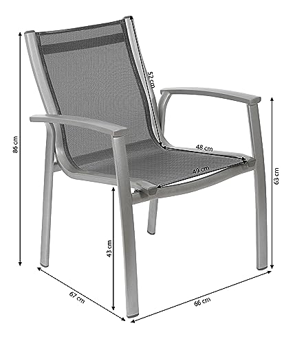 dehner-chicago-stapelsessel-gartenstuhl-anthrazit-88x59x59-alu image 8