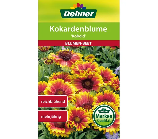dehner-kokardenblume-kobold-blumensamen-5x3-g-mehrj-hrig image 1