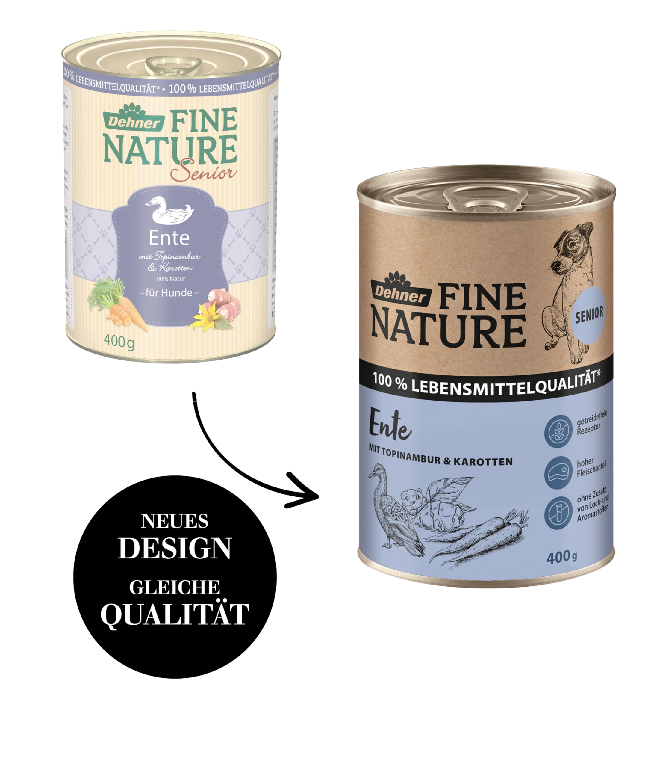 dehner-fine-nature-senior-nassfutter-ente-6x400-g image 4