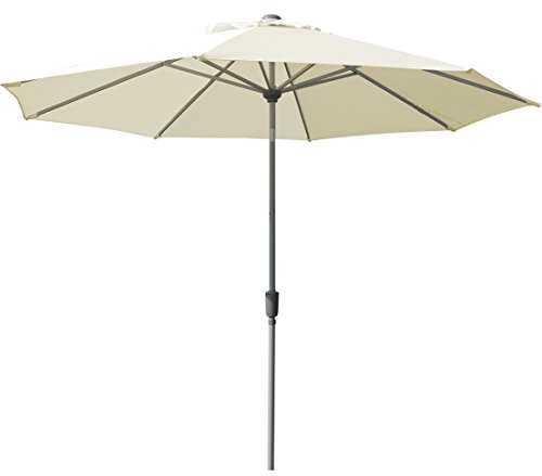 dehner-milos-sonnenschirm-3-m-naturfarben-polyester image 8