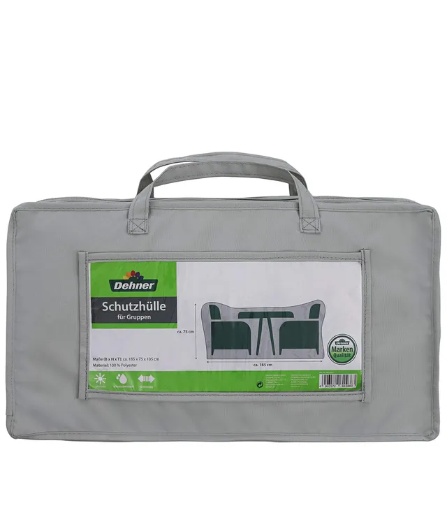 dehner-abdeckung-sitzgruppe-185x75x105-cm-polyester-grau-wasserabweisend image 1