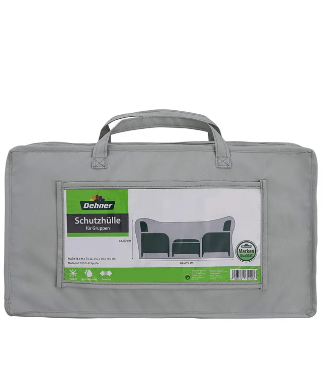 dehner-abdeckhaube-sitzgruppe-polyester-grau-240x80x150 image 1
