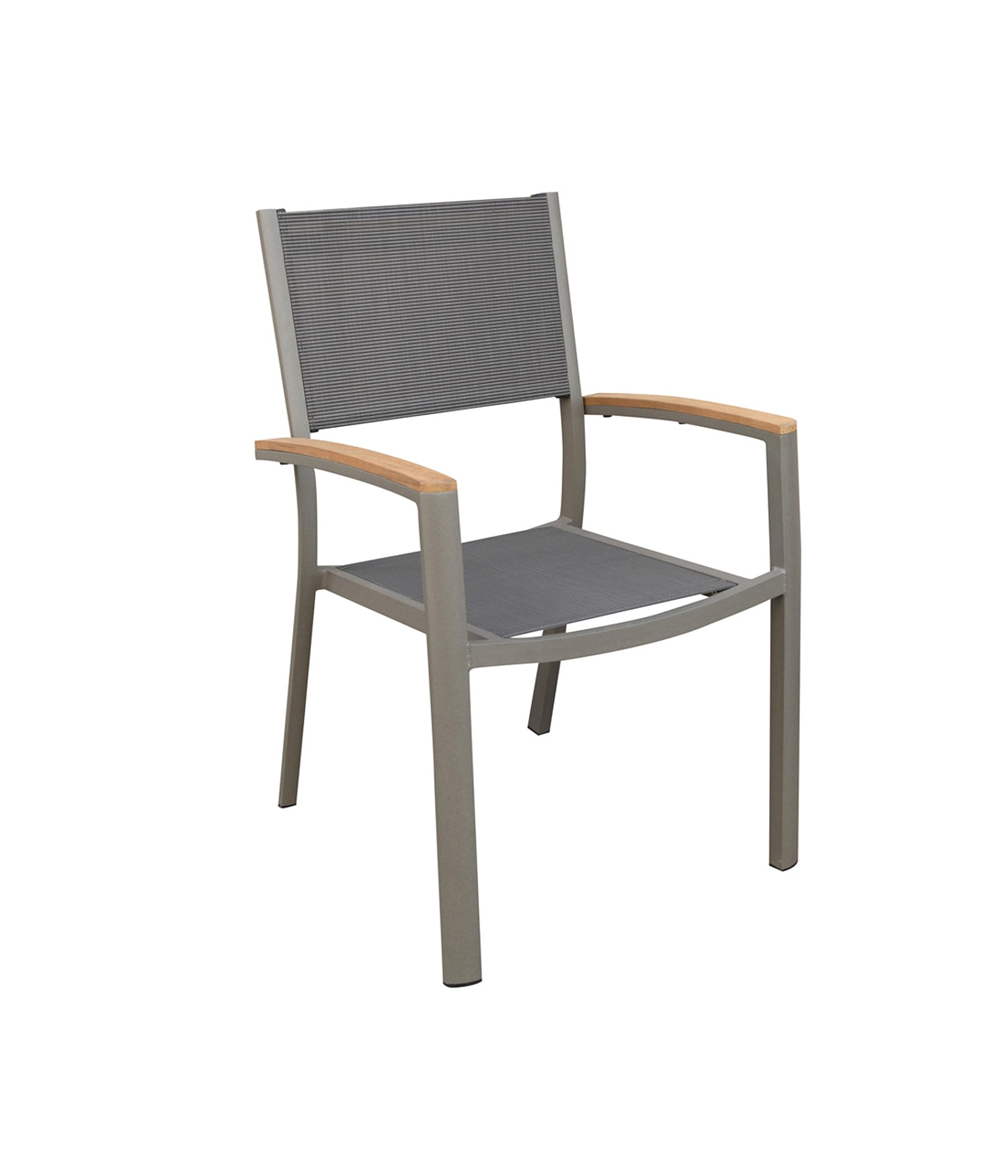 dehner-colmar-stapelstuhl-teak-anthrazit-87x57x62-cm image 1