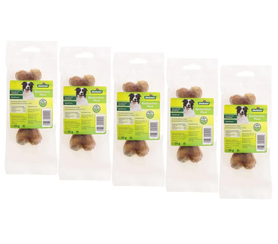 dehner-hundesnack-kauknochen-pferd-5x12-cm-zahnpflege image 1