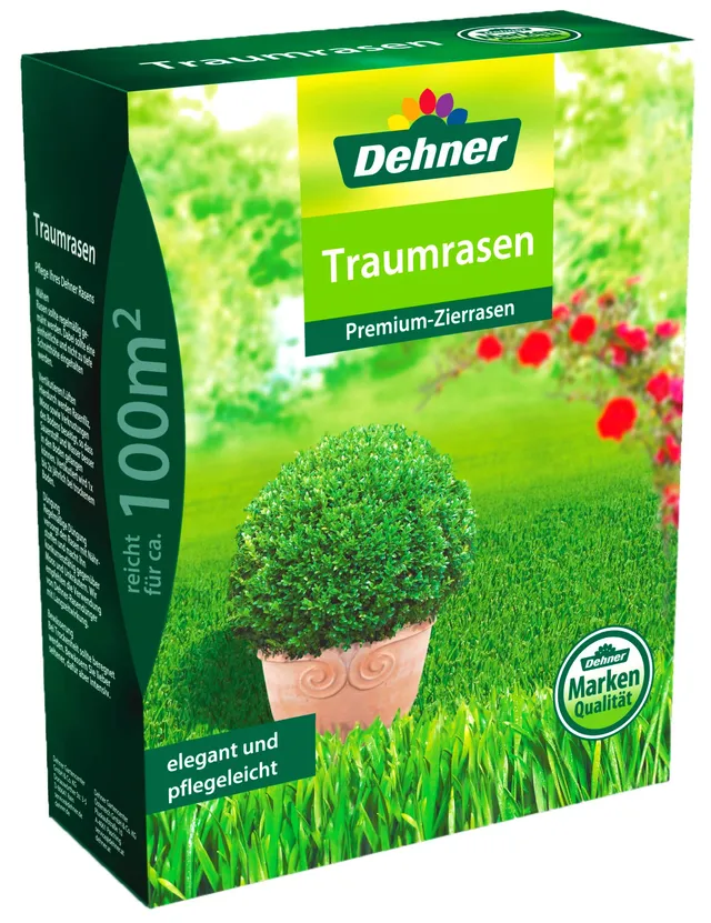 dehner-traumrasen-rasensamen-2-5-kg-dichtes-gr-n image 1