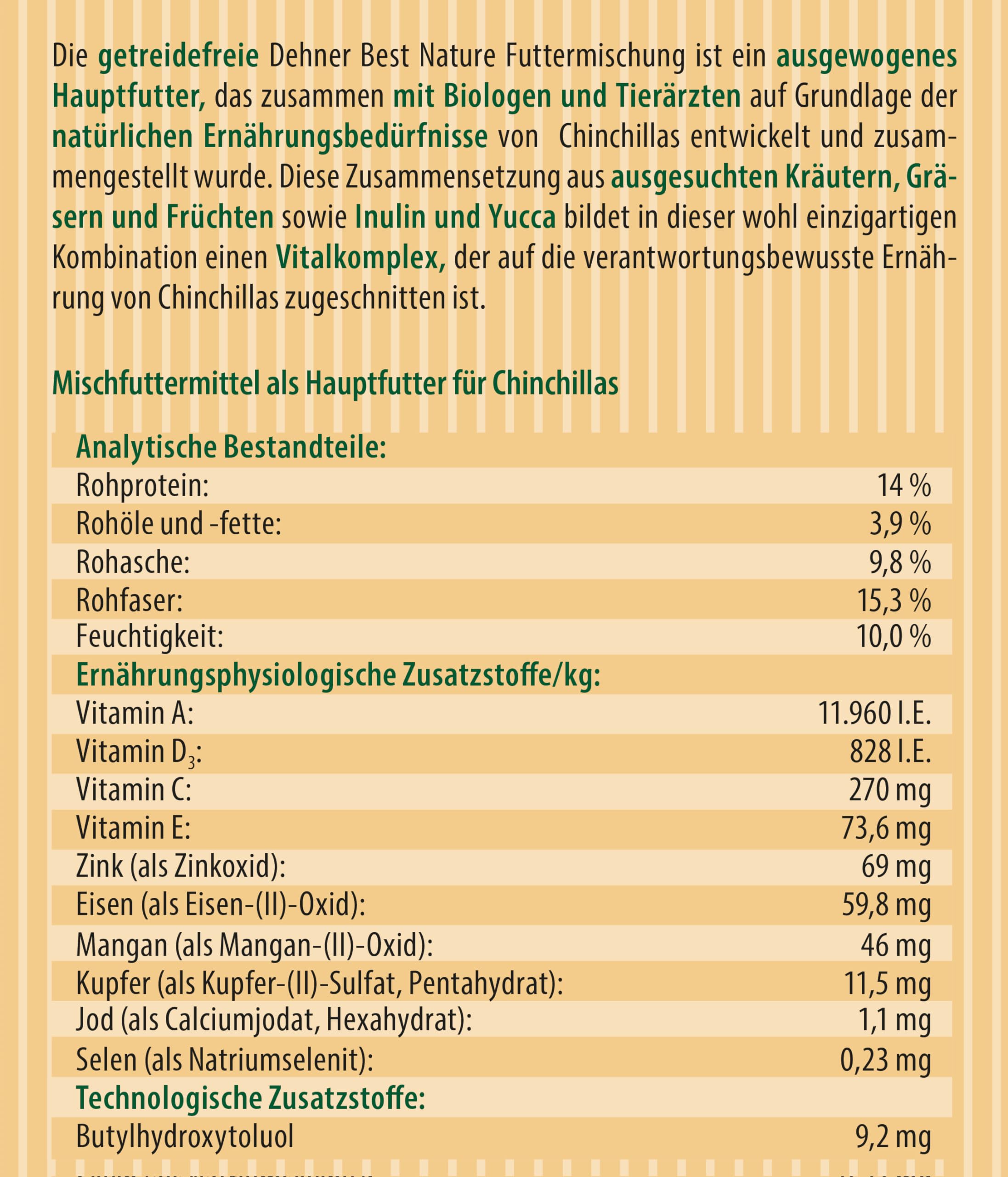 dehner-best-nature-nagerfutter-chinchilla-2kg-getreidefrei image 2