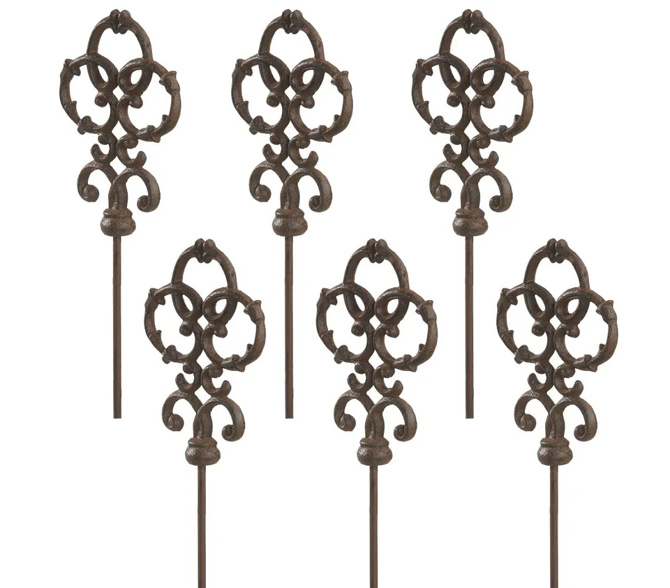 dehner-ornament-gartenstab-kreis-gusseisen-140-cm-6-st-ck image 1