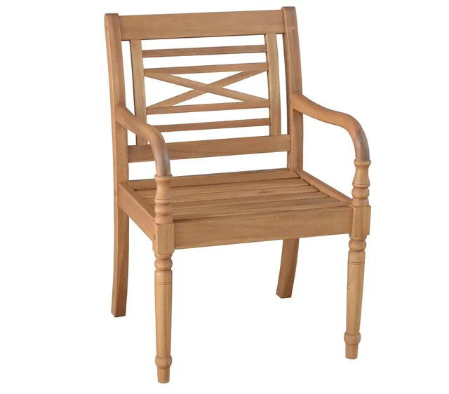 dehner-samoa-gartenstuhl-natur-90x60x57-cm-akazienholz image 1