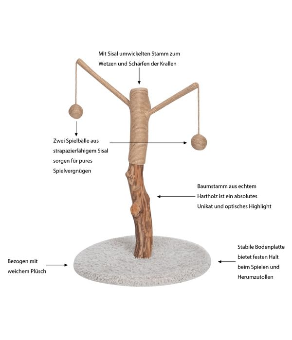 dehner-lovely-kratzbaum-baumstamm-80x45x45-cm-braun-wei image 3