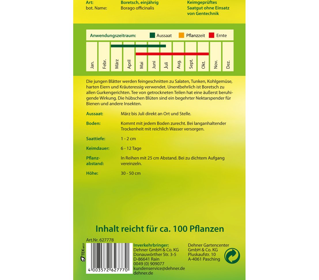 dehner-boretsch-saatgut-5er-pack-f-r-ca-100-pflanzen image 2