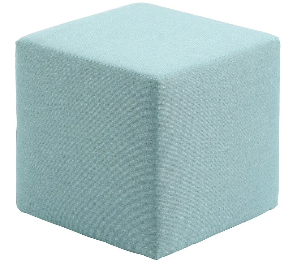 dehner-sam-gartenhocker-45x45-cm-blau-wetterfest image 1