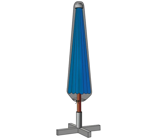 dehner-deluxe-schutzh-lle-sonnenschirm-250-cm-anthrazit-polyester image 1