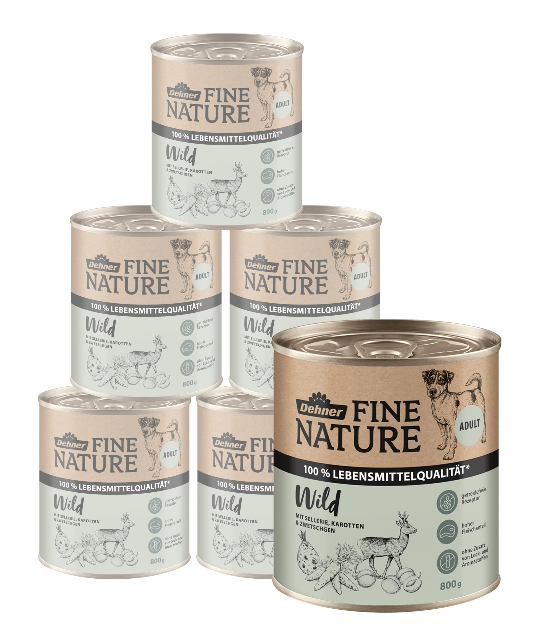 dehner-fine-nature-hundefutter-wild-nass-6x200-g-getreidefrei image 7