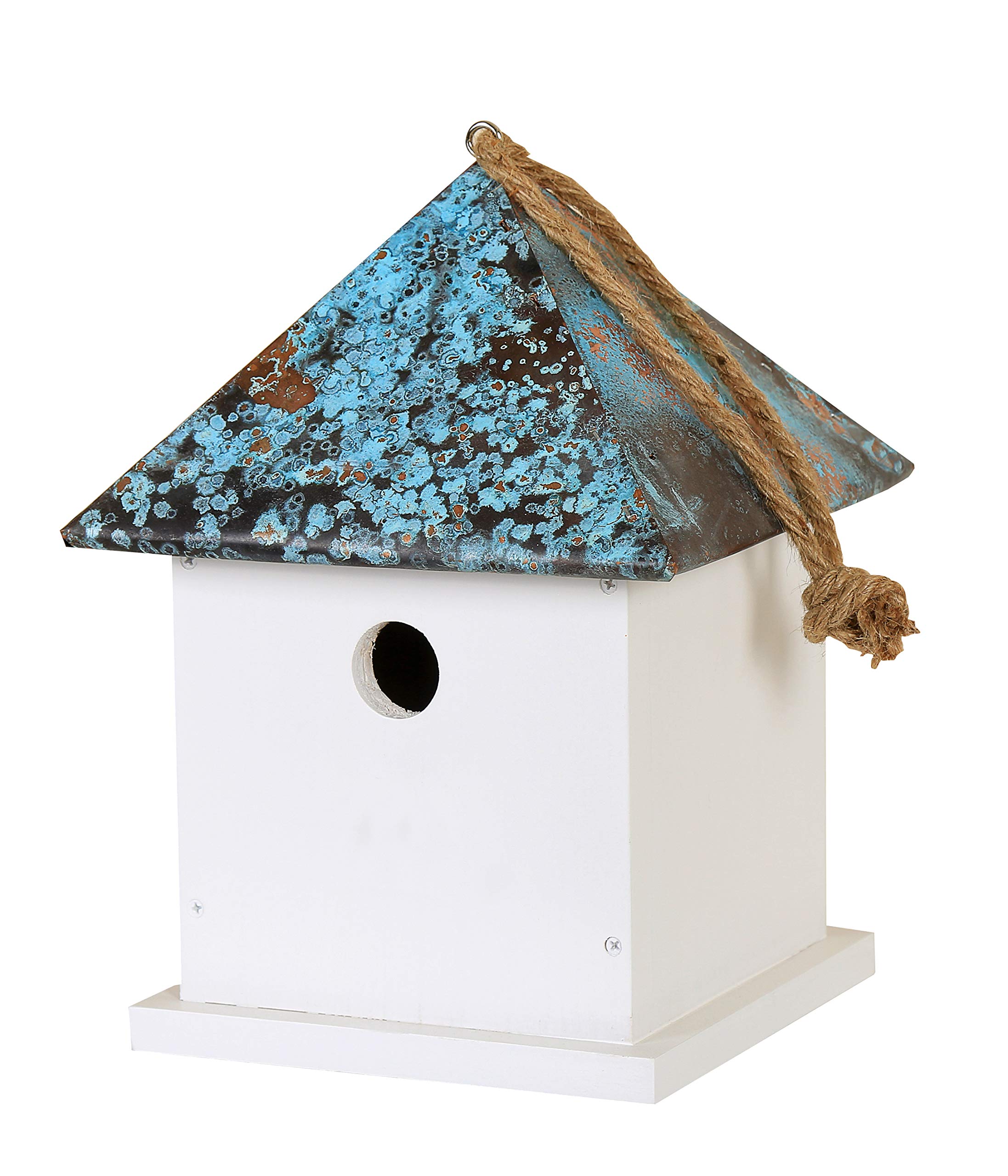 dehner-natura-bari-nistkasten-holz-wei-kupferdach image 2