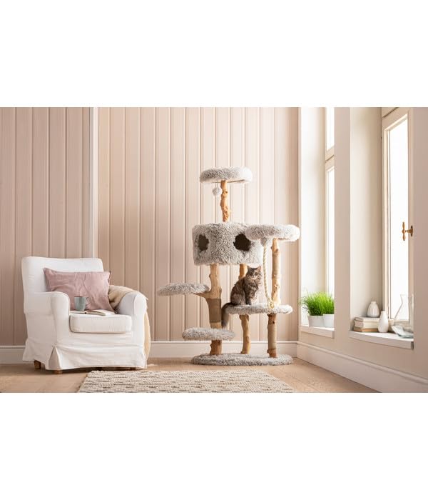 dehner-premium-lovely-kratzbaum-hellgrau-164-cm-sisal image 3
