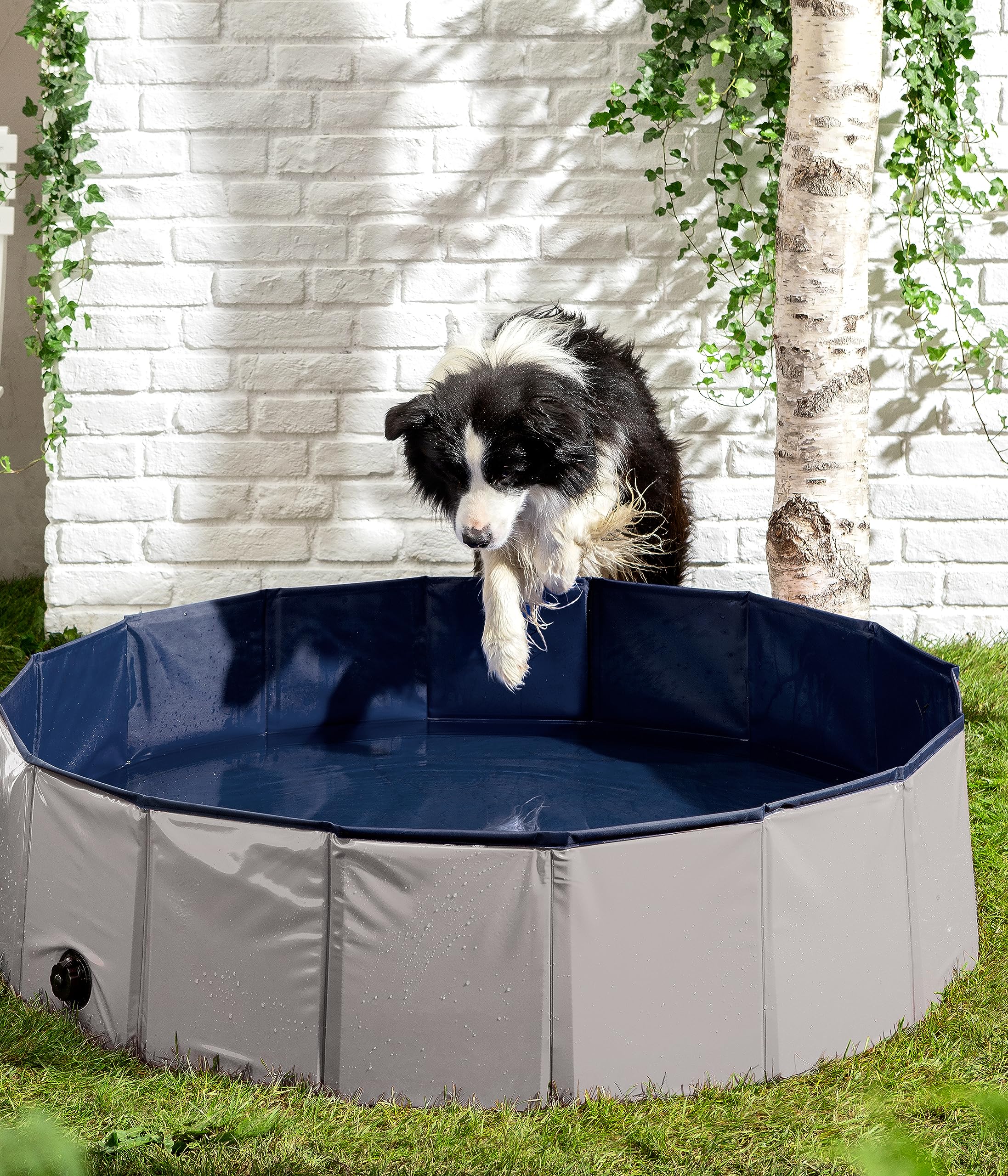 dehner-lieblinge-water-fun-hundepool-120-cm-grau-blau image 4
