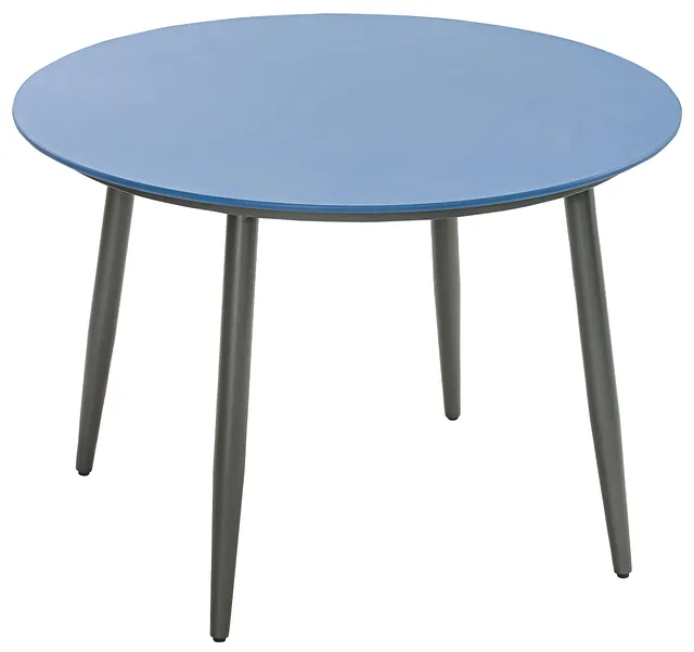dehner-gartentisch-delphi-110-cm-alu-creatop-blau-schwarz-rund image 1