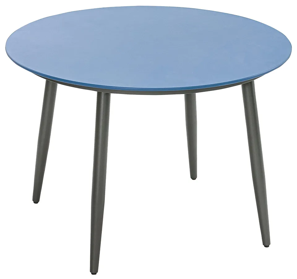 dehner-gartentisch-delphi-110-cm-alu-creatop-blau-schwarz-rund image 1