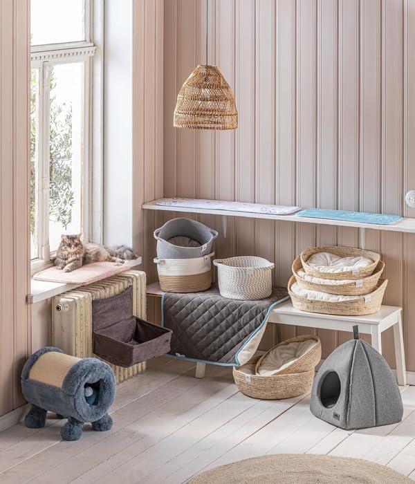 dehner-lovely-guter-schlaf-m-katzenbett-rund-beige-45x45-cm image 7