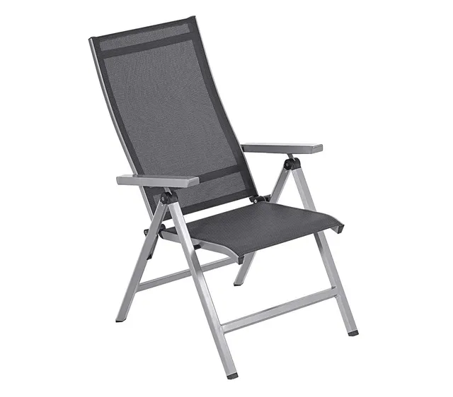 dehner-klappsessel-macon-gartensessel-112cm-schwarz image 1