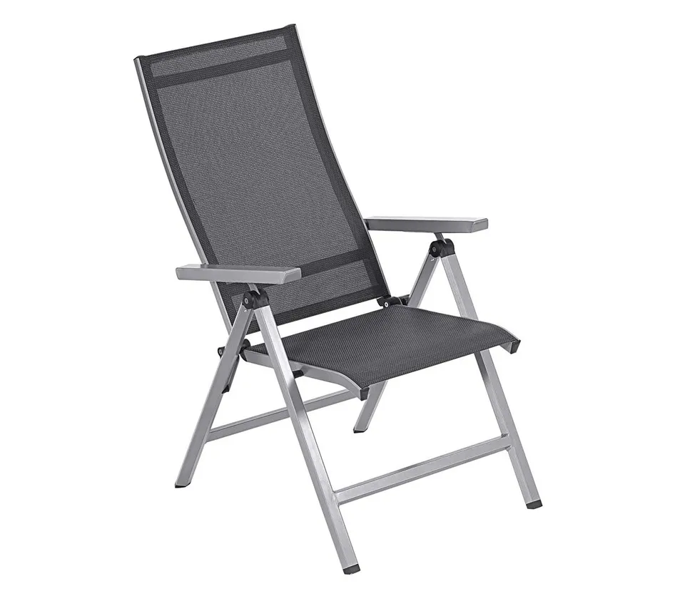 dehner-klappsessel-macon-gartensessel-112cm-schwarz image 1