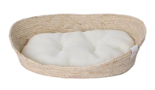 dehner-lovely-tiefer-schlaf-tierbett-l-oval-beige-58-cm image 3