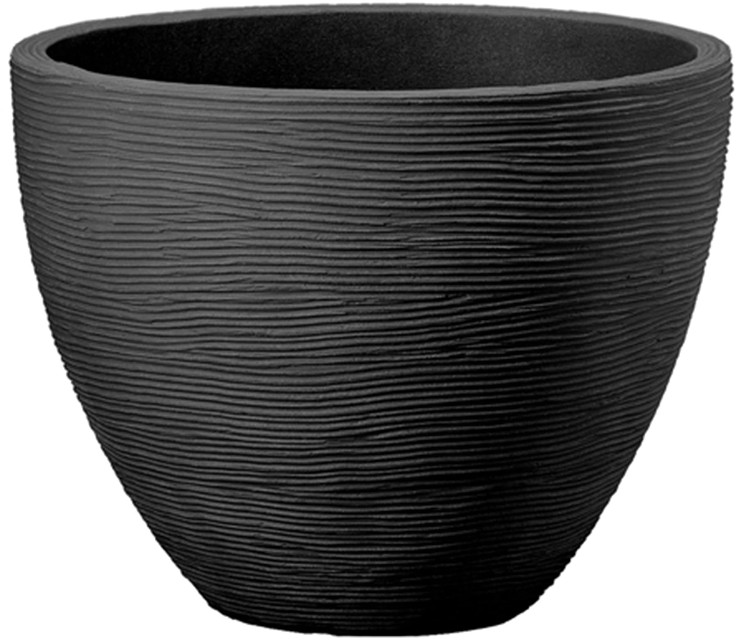 dehner-vino-pflanzvase-60-cm-bertopf-anthrazit-riffel image 5
