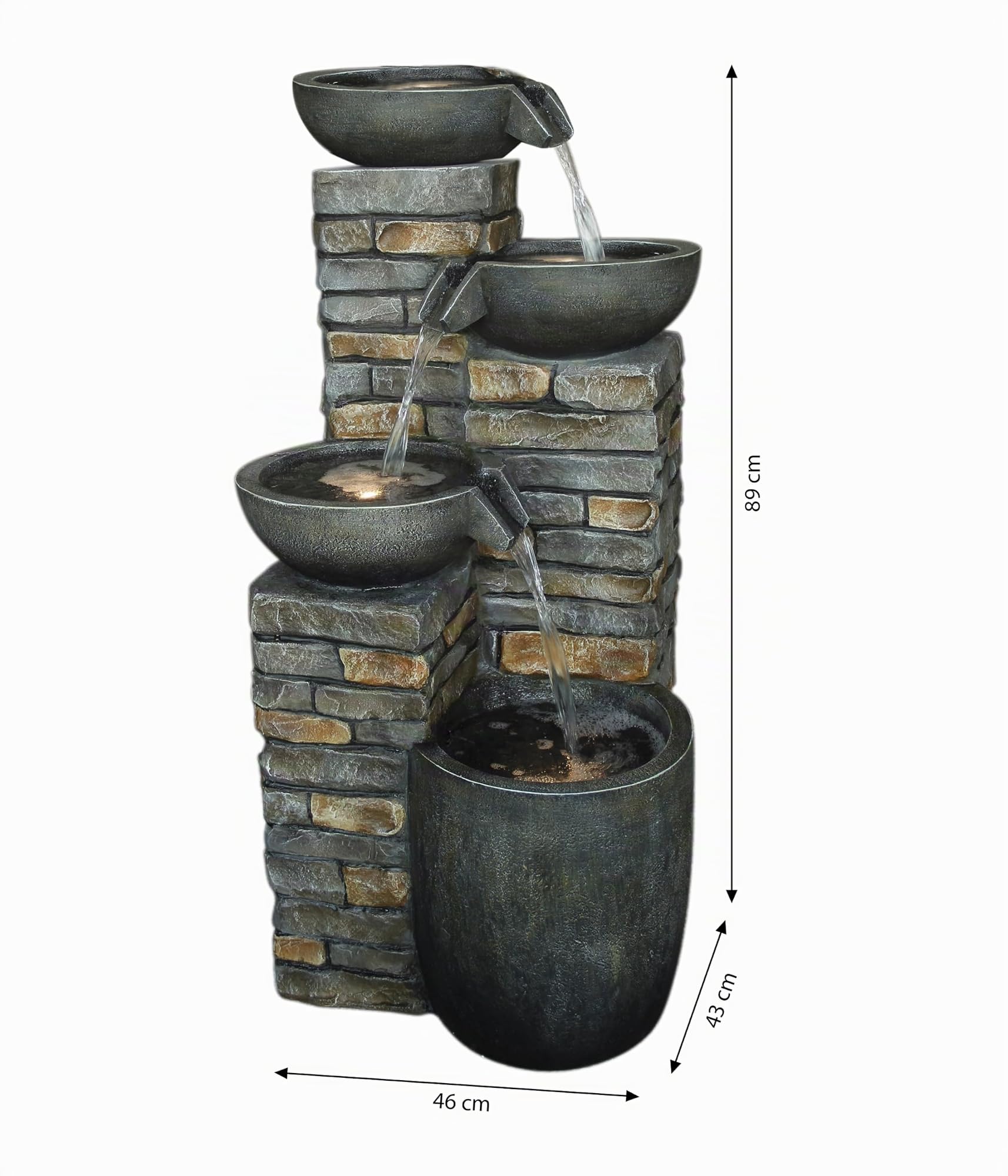 dehner-mattone-solarbrunnen-braun-grau-89-cm-mit-led image 4