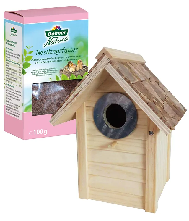 dehner-natura-nestlings-set-nistkasten-aruba-futter image 1