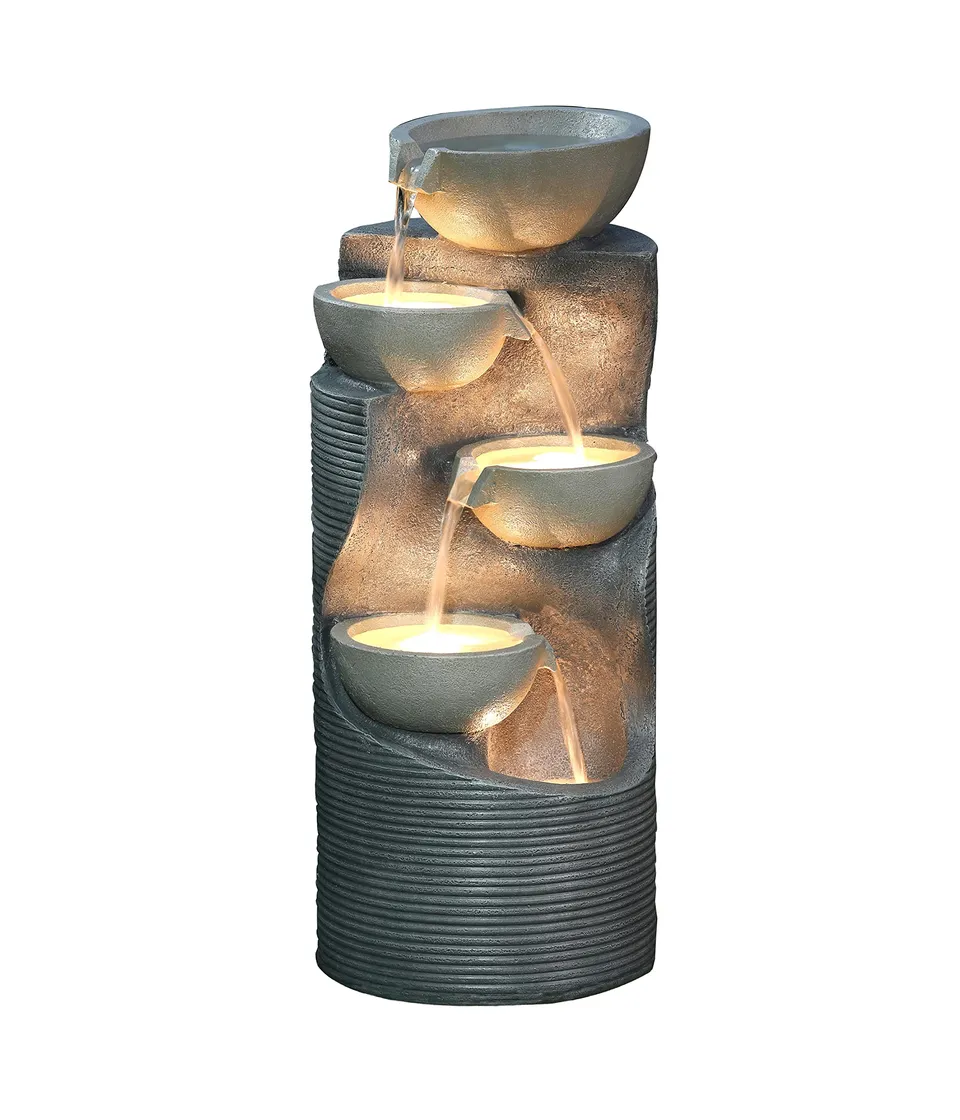 dehner-salo-gartenbrunnen-mit-led-grau-polyresin image 1