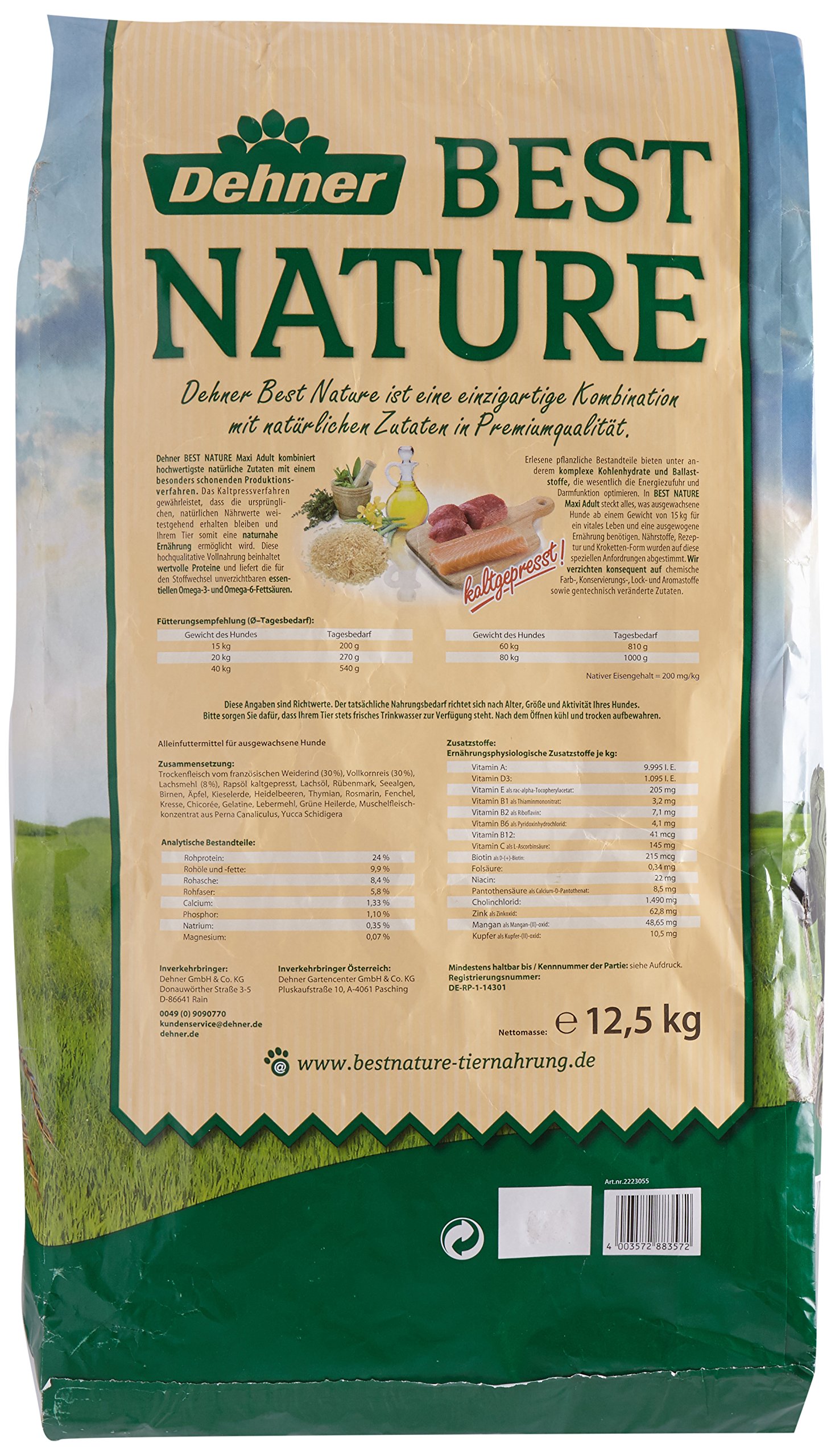 dehner-best-nature-maxi-adult-rind-lachs-12-5-kg-set image 3