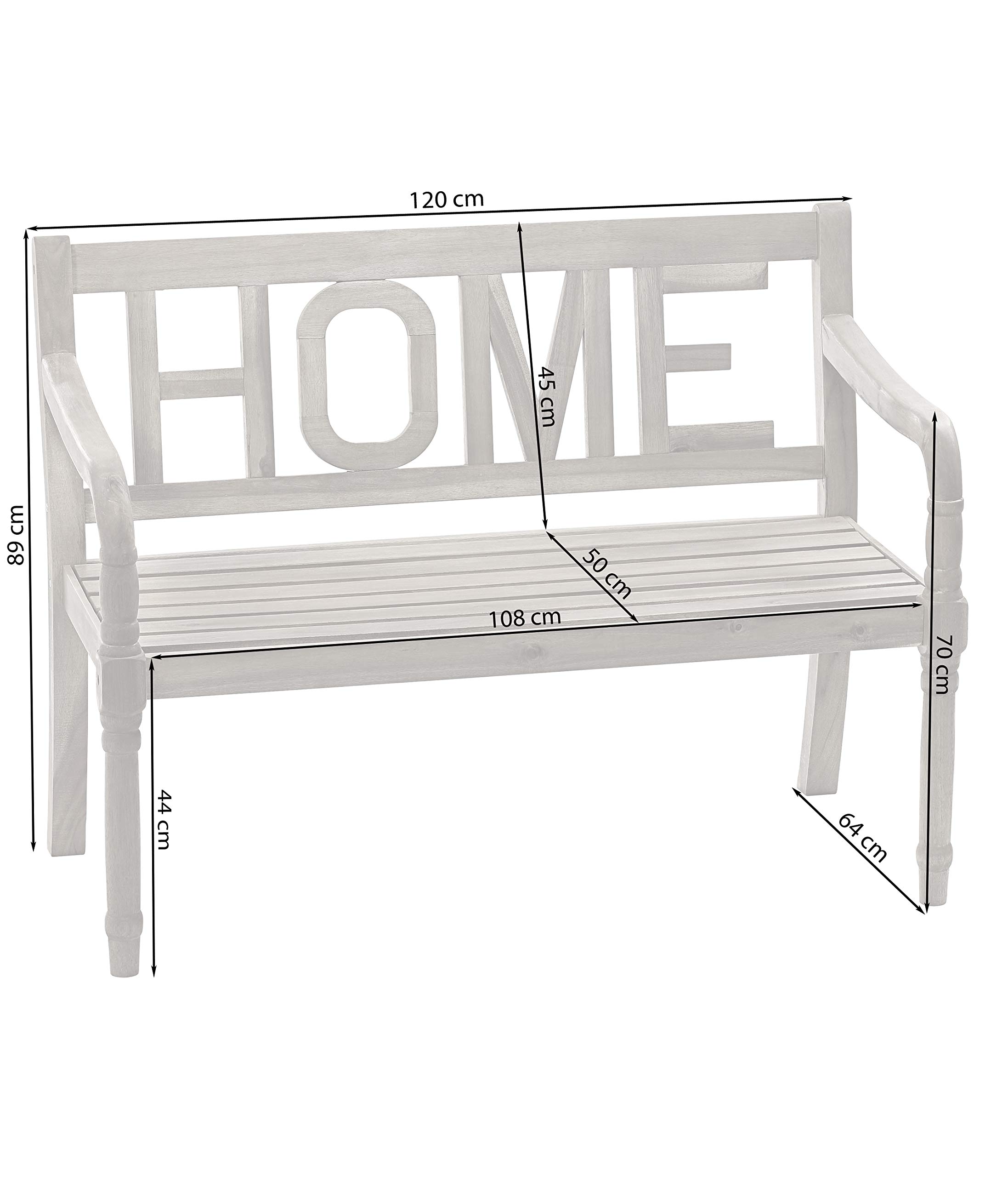 dehner-home-gartenbank-2-sitzer-akazienholz-natur-120-cm image 3