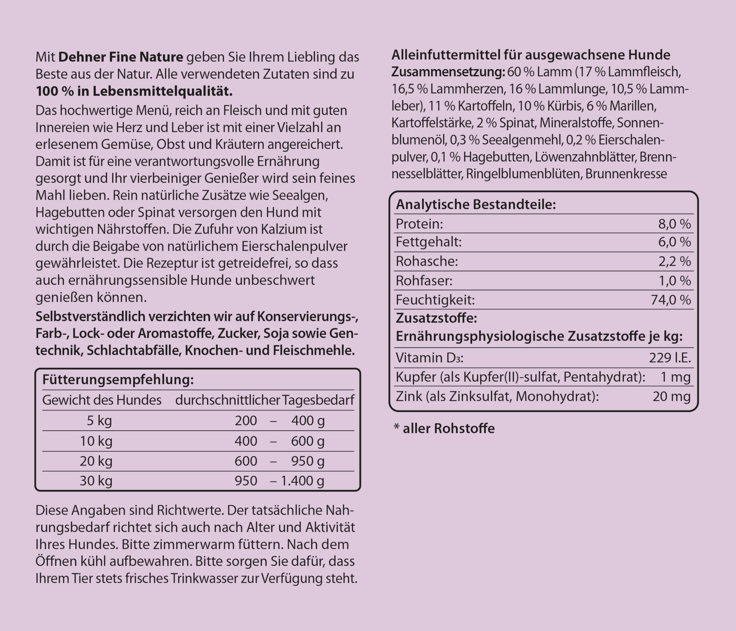 dehner-fine-nature-hundefutter-lamm-2-4-kg-getreidefrei image 5