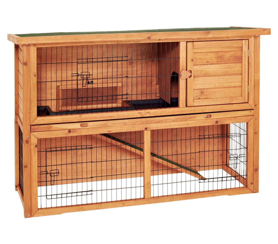 dehner-hoppel-nagerheim-hasenstall-136x50x85-cm-holz-natur image 1