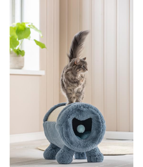 dehner-lovely-kratz-und-kuschelh-hle-blau-beige-sisal image 3