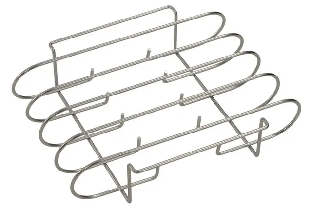 dehner-rippchenhalter-grillzubeh-r-edelstahl-silber-f-r-4-rippchen image 1