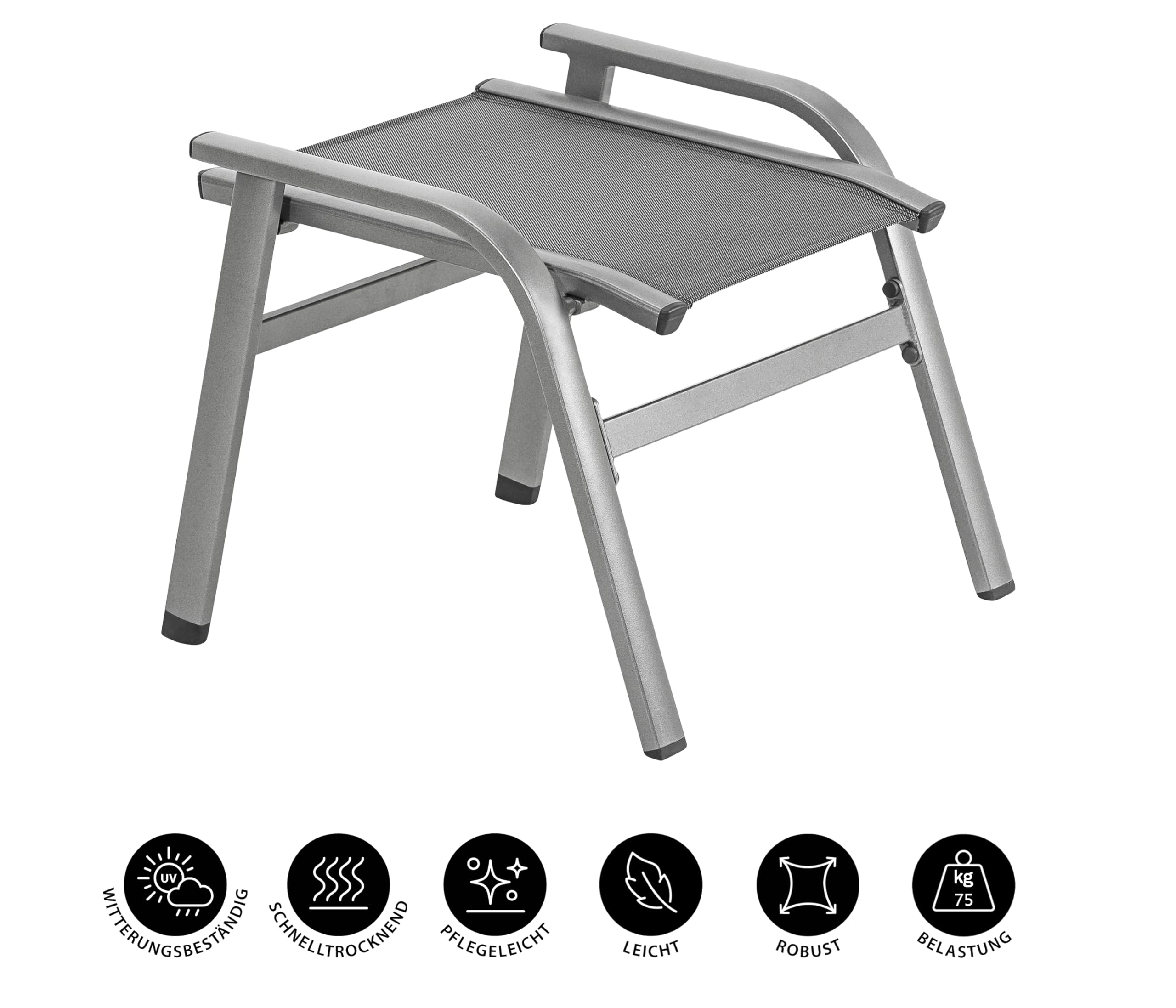 dehner-chicago-stapelhocker-alu-grau-56-8-cm-hocker image 2
