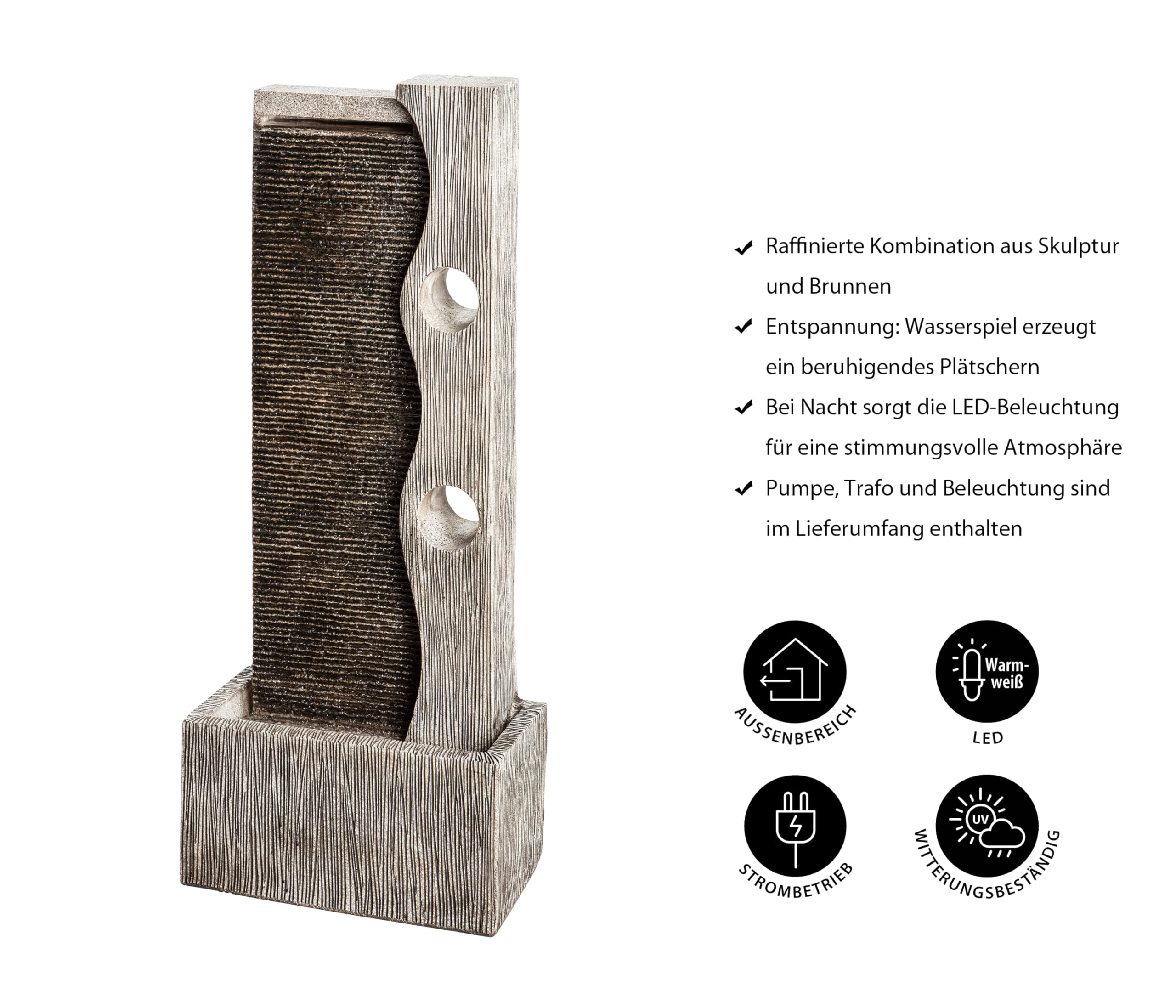 dehner-gartenbrunnen-eclipse-led-polyresin-grau-100-cm image 4