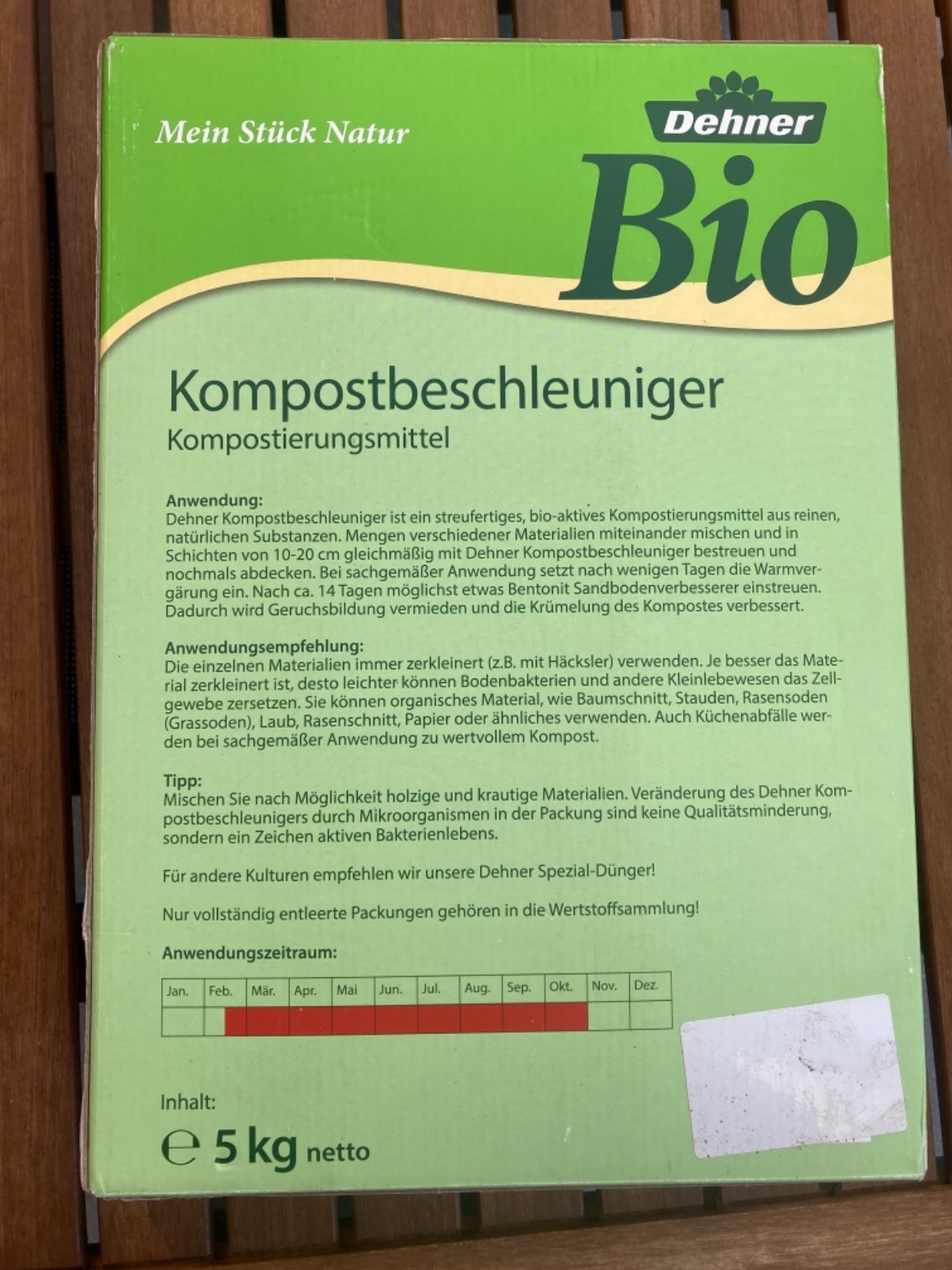 Behälter kompostiert