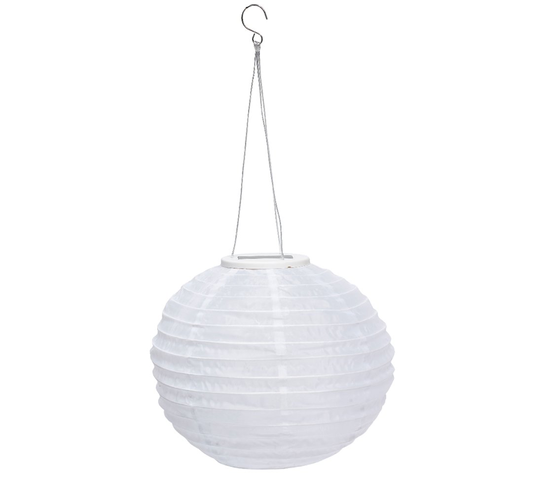 dehner-solar-lampion-28-cm-nylon-wei-kaltwei image 1