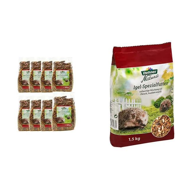 dehner-natura-igel-delikatesse-8x100g-igelfutter-1-5kg image 1