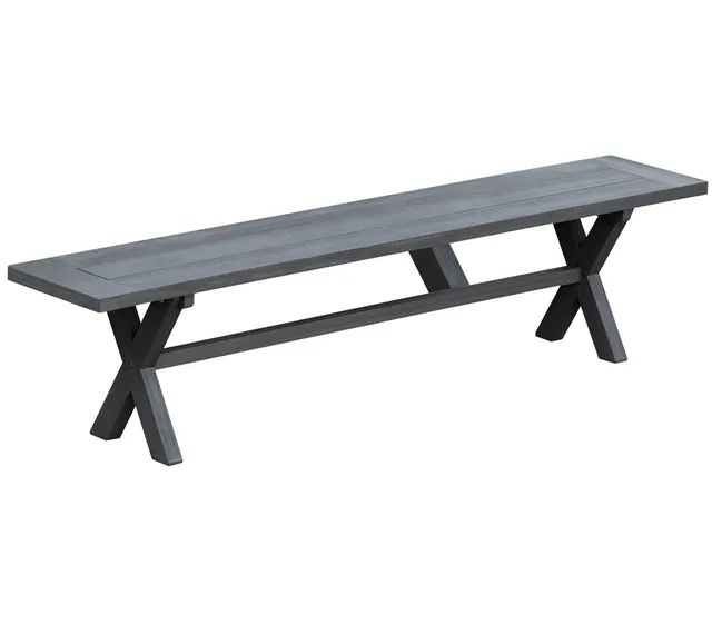 dehner-gotland-gartenbank-200-cm-akazienholz-grau image 1