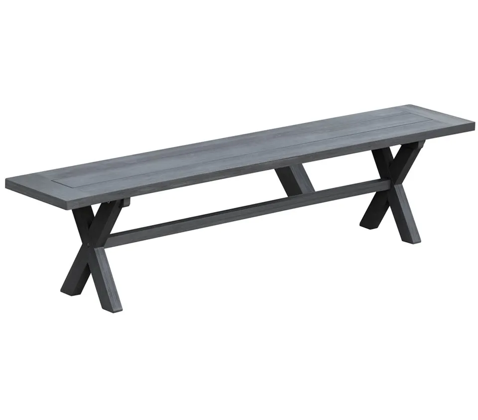 dehner-gotland-gartenbank-200-cm-akazienholz-grau image 1