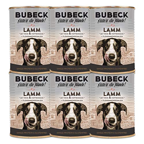 bubeck-lammfleisch-mit-reis-hundenassfutter-6x400g-single-protein image 2