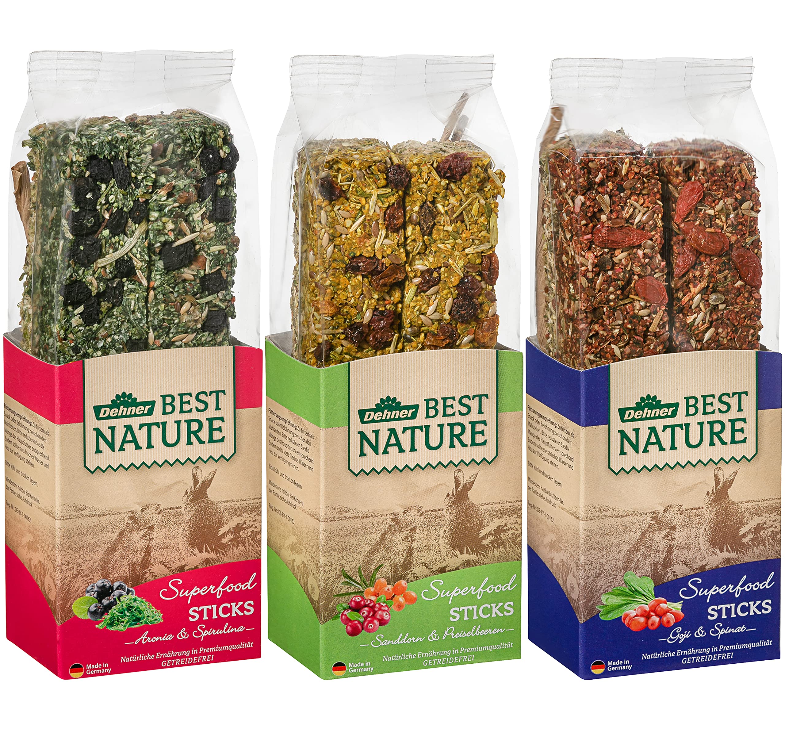 dehner-best-nature-superfood-sticks-nagersnack-mix-3x140-g image 1
