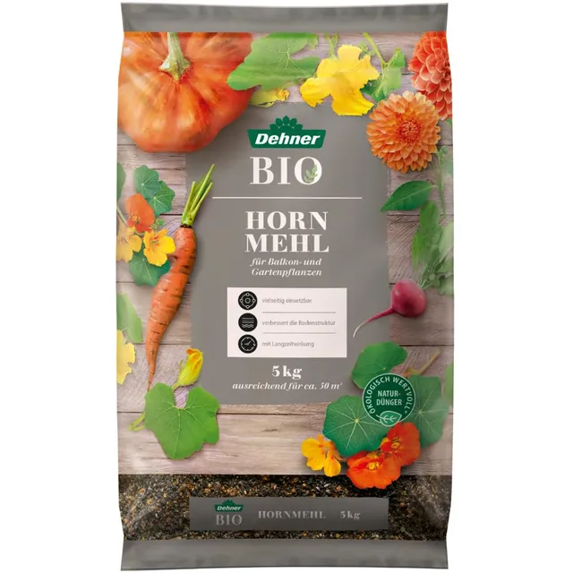 dehner-bio-hornmehl-naturd-nger-5-kg-stickstoff image 1