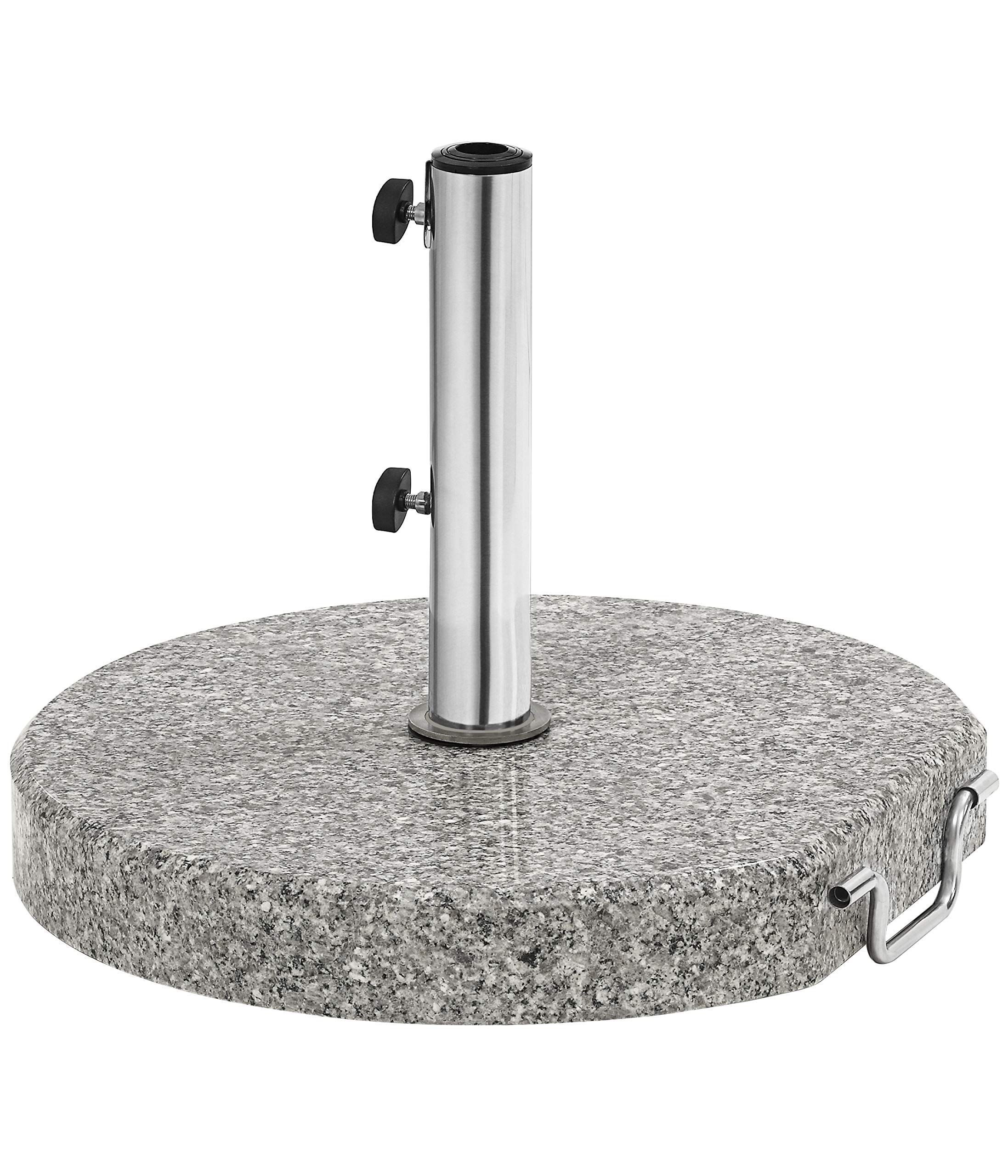 dehner-sonnenschirm-st-nder-granit-30kg-grau-rund image 1