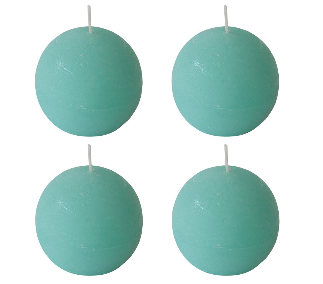 dehner-rustic-kugelkerzen-4-st-ck-mintfarben-7-9-cm image 1
