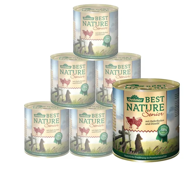 dehner-best-nature-senior-nassfutter-lamm-gefl-gel-6x800g image 1