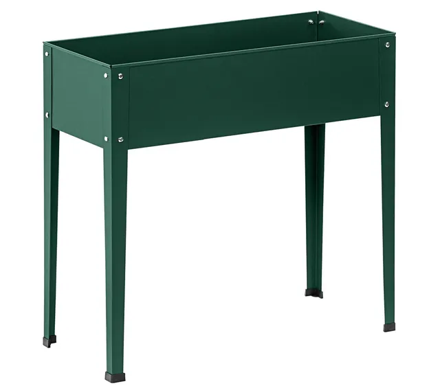 dehner-hochbeet-m-nster-metall-hochbeet-60x30cm-dunkelgr-n image 1